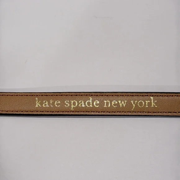 Kate Spade Pink Patent Leather Shoestring Bow Belt (size medium) - Picture 5 of 7